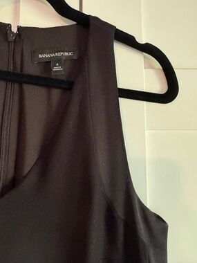 Banana Republic Black Sleeveless Wide-Leg Jumpsuit